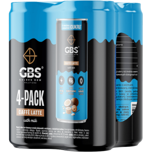 4-pak Caffè latte, W puszce,4 x 250 ml, Kokosanka